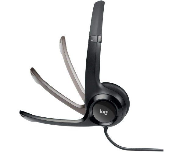 אוזניות ומיקרופון Logitech H390 USB Headphones Black
