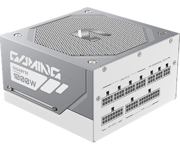 ספק כוח GIGABYTE GME1000GM PG5 ICE 1000W Gold Fully Modular