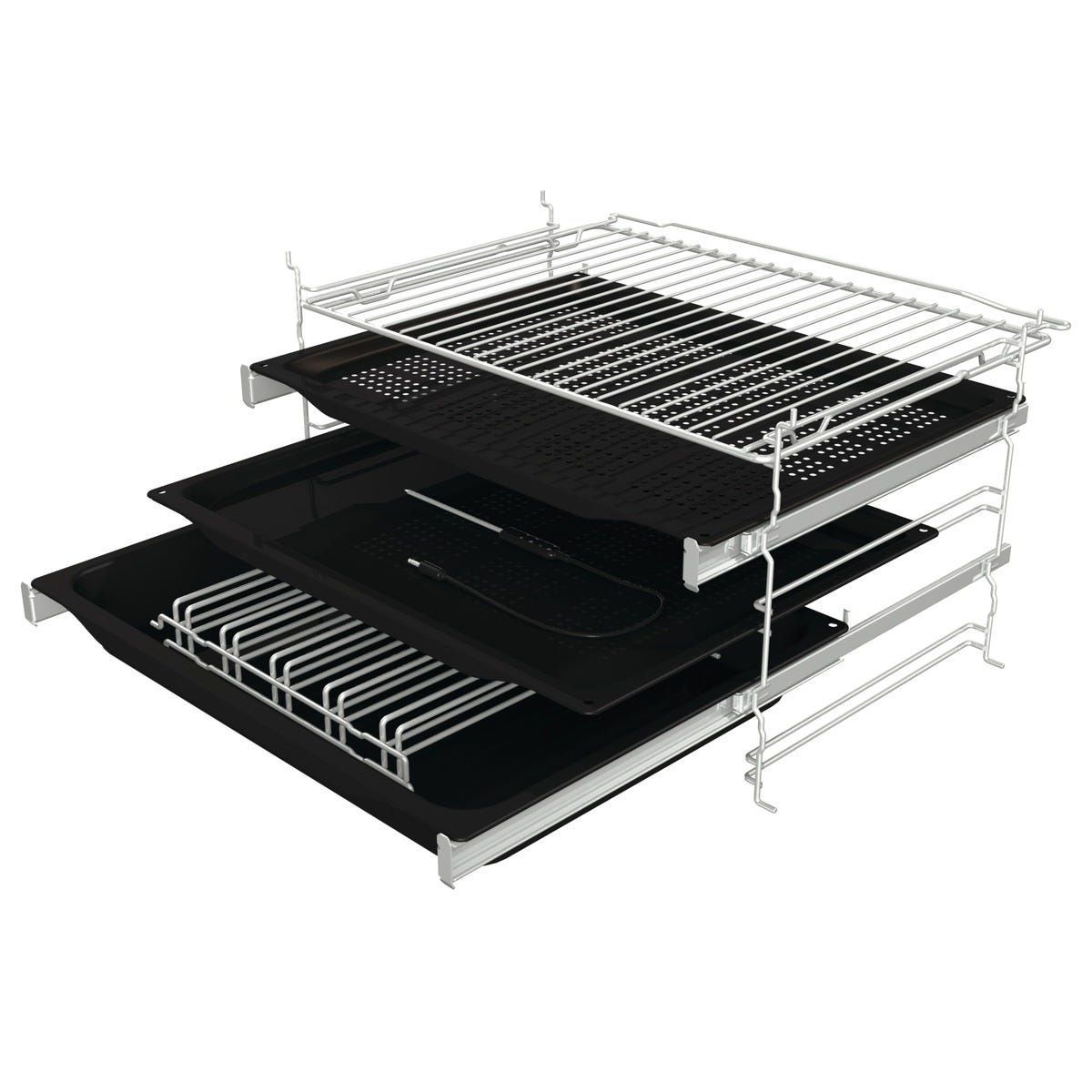 תנור בנוי gorenje בגימור זכוכית שחורה דגם BPSA6747A08BG