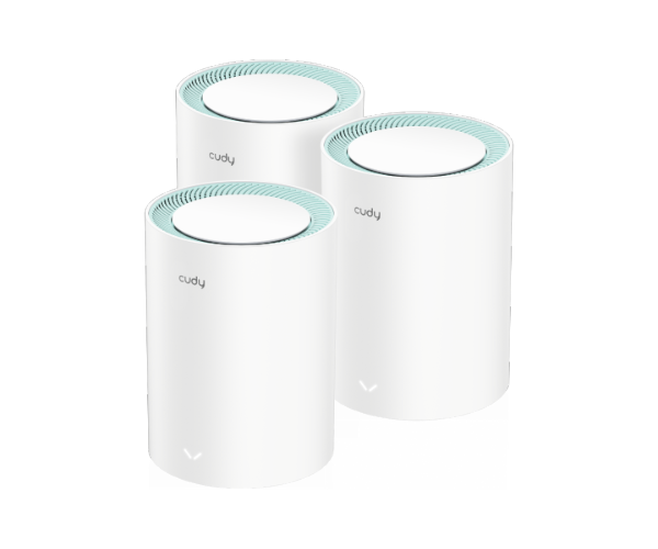 מגביר טווח Cudy M1500 AX1500 MESH WIFI6 System 3 pack