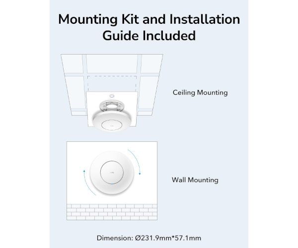 אקסס פויינט Cudy AP1300 Wireless Access Point Mesh Wall Mount