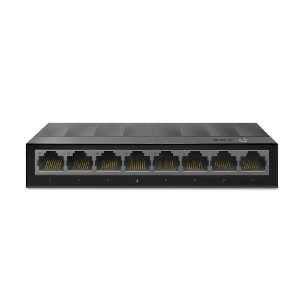 מתג שולחני TP-Link LS108G 8 פורטים 1000Mbps מתכתי באחריות יבואן רשמי 3 שנים