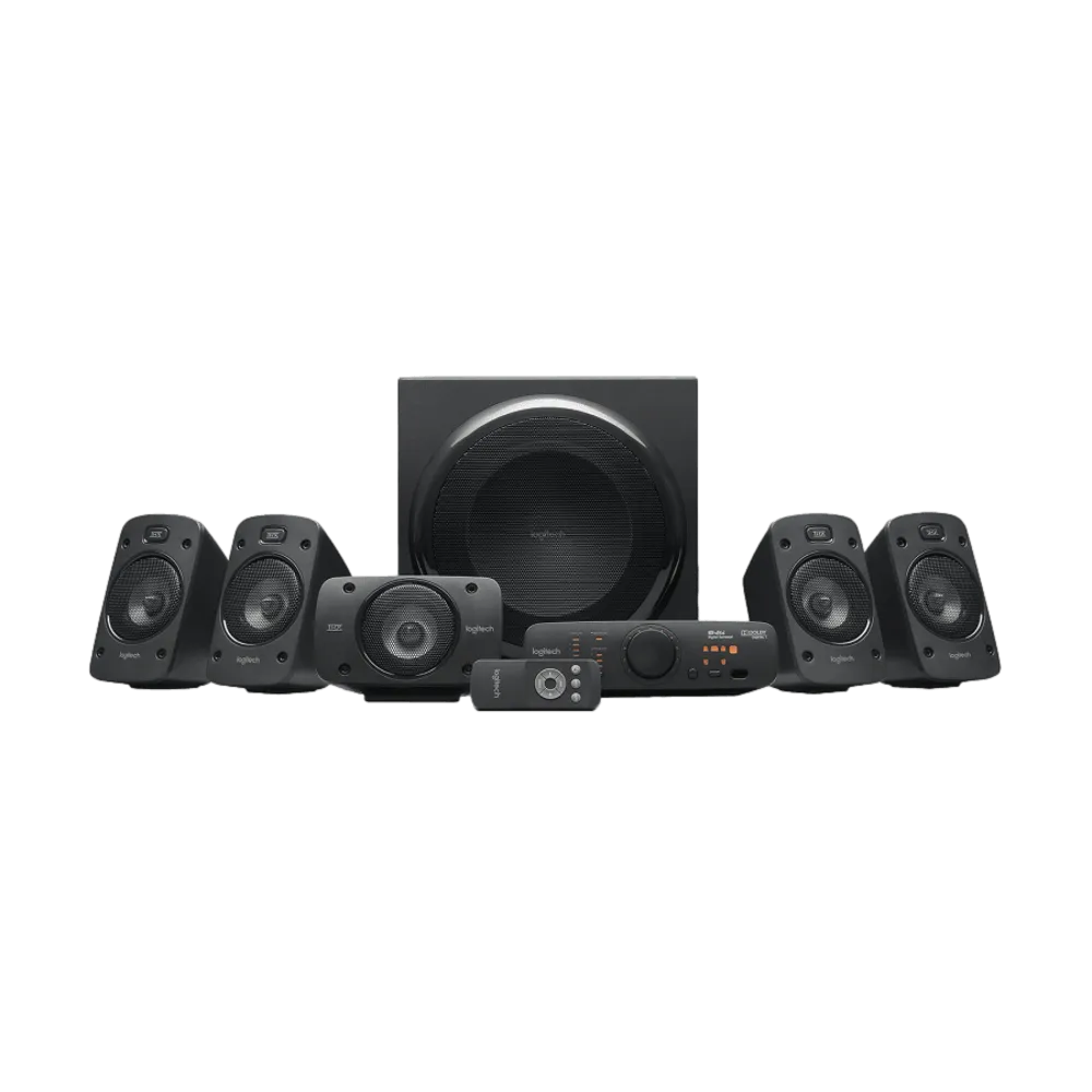 רמקולים Logitech Z906 5.1 500W סאבוופר עץ DTS באחריות יבואן רשמי