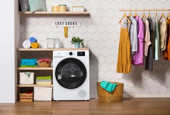 מייבש כביסה gorenje קונדנסור 8 קג דגם D2NE82 GN