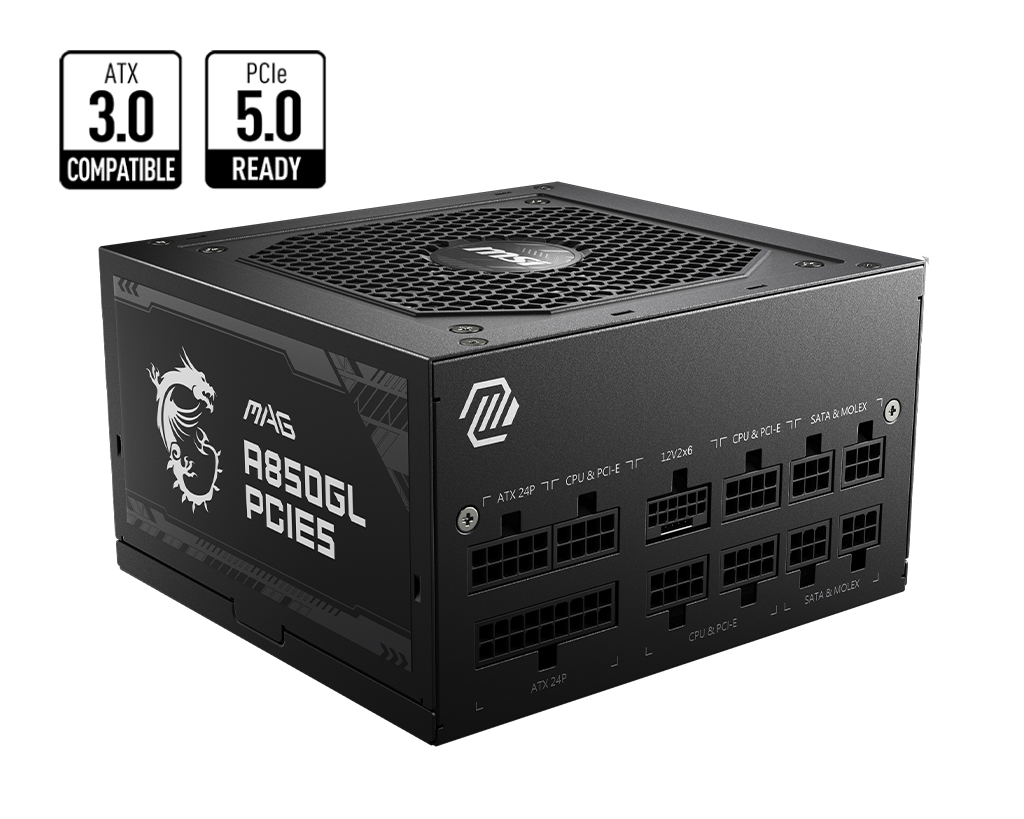 MSI  MAG A850GL PCIE5 PCIE5 80+ GOLD
