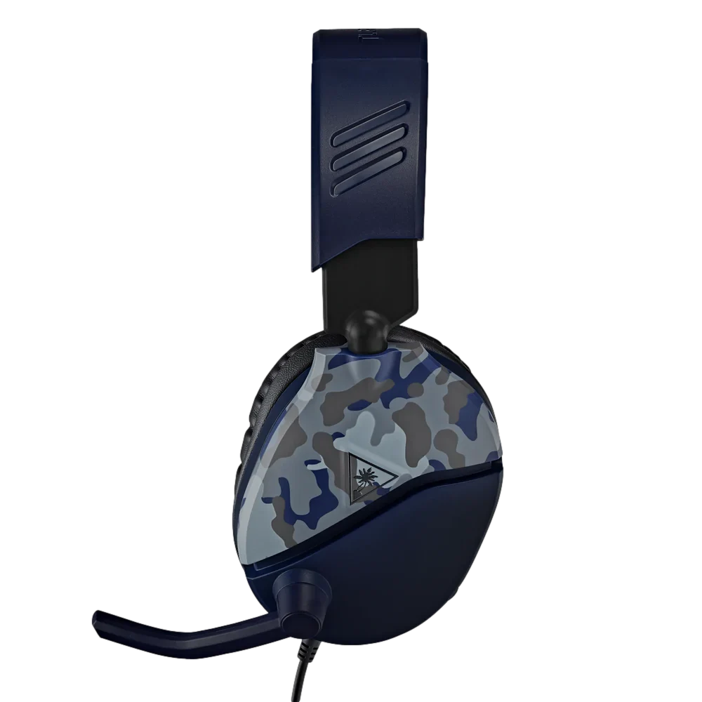 אוזניות גיימינג Turtle Beach Recon 70 Blue Camo – דרייברים 40 מ"מ – מיקרופון מתקפל להשתקה – חיבור 3.5 מ"מ