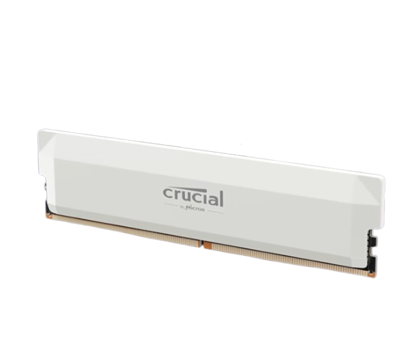 זכרון למחשב נייח Crucial Pro DDR5 16GB – מהירות 6400MHz – CL32 – תאימות XMP ו-EXPO – צבע לבן