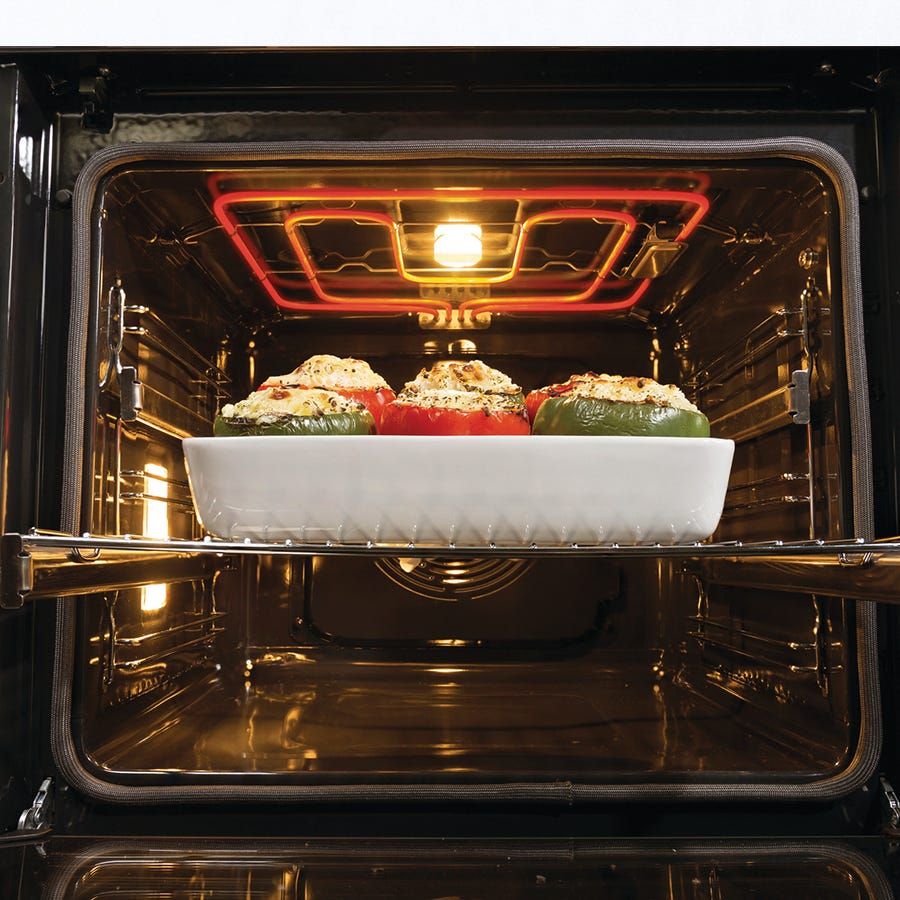 תנור בנוי פירולטי gorenje בגימור זכוכית שחורה דגם OPS84BG