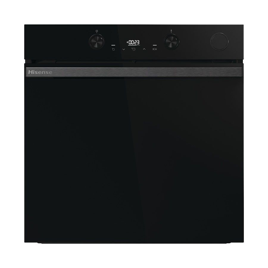 תנור בנוי Hisense BSA66226ADBG – 77 ליטר – רוחב 60 ס"מ – 12 תוכניות – AirFry ו-Steam Assist – גימור זכוכית שחורה