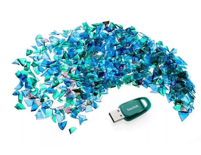 זיכרון נייד Ultra Eco בנפח 128GB מבית Sandisk דגם SDCZ96-128G-G46