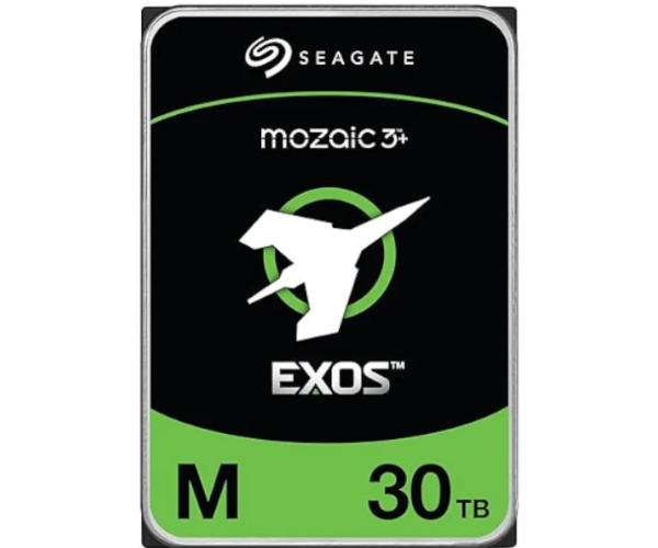 דיסק קשיח פנימי Seagate Exos M – נפח 30TB – 3.5" – 7200RPM – SATA III – סדרת Enterprise