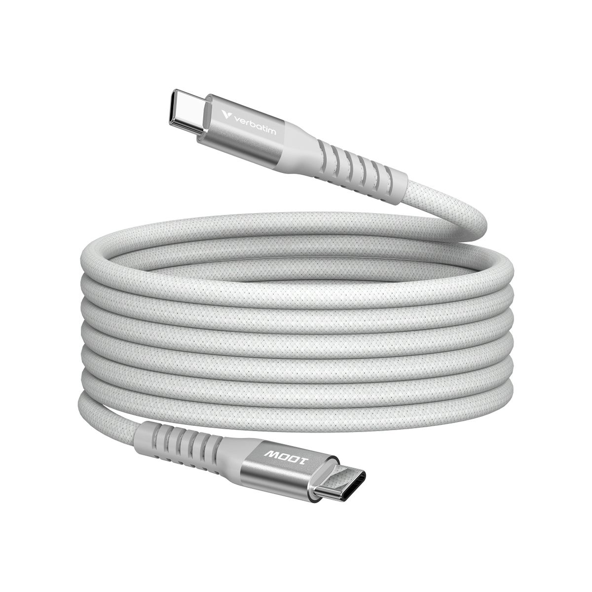 VERBATIM SYNC&CHARGE USB C TO USB C 100W MAGNETIC 1.2M-GREY