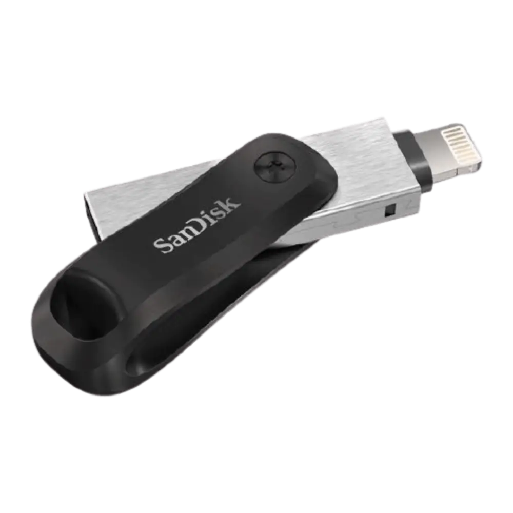 זיכרון נייד SanDisk iXpand Flash Drive Go – USB 3.0 – 128GB – לאייפון – לבן
