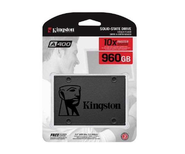 דיסק SSD פנימי Kingston A400 – 960GB, SATA III 2.5 אינץ׳, קריאה עד 500MB/s