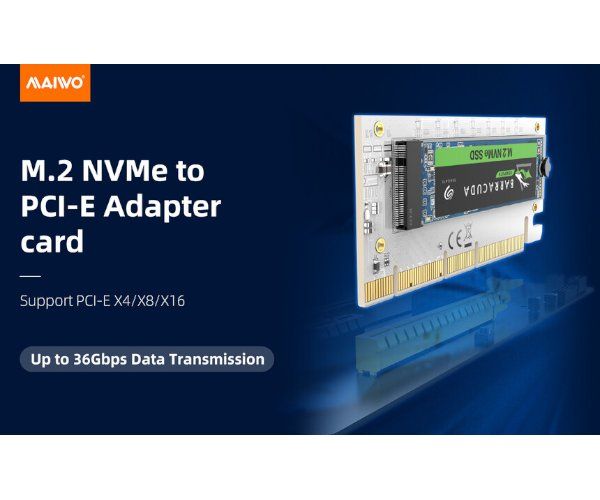 MAIWO M.2 NVMe SSD to PCIe 3.0 Adapter Card KT058A