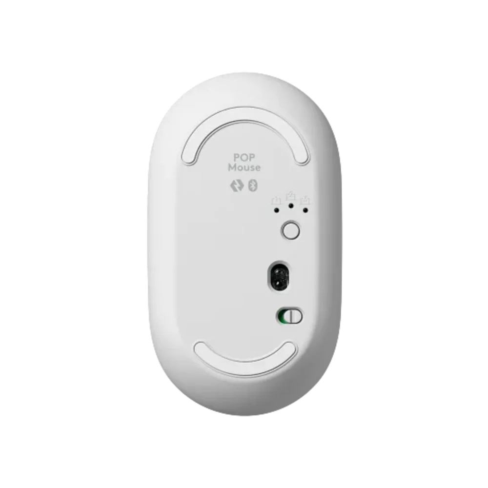 עכבר אלחוטי בצבע אוף-ווייט LOGITECH POP EMOJI