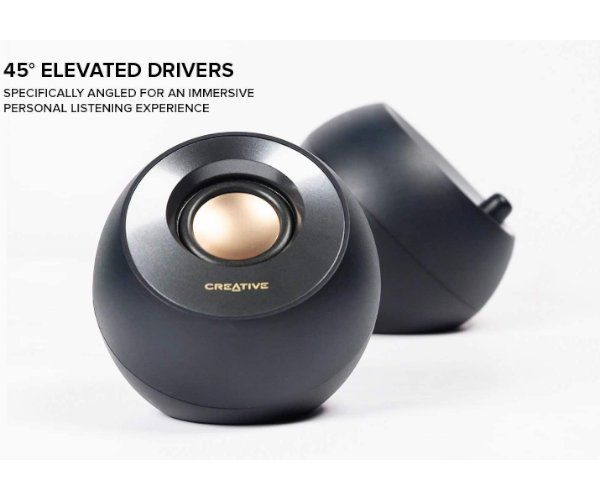 רמקולים למחשב Creative Pebble V2 Black 2.0 USB powered Black