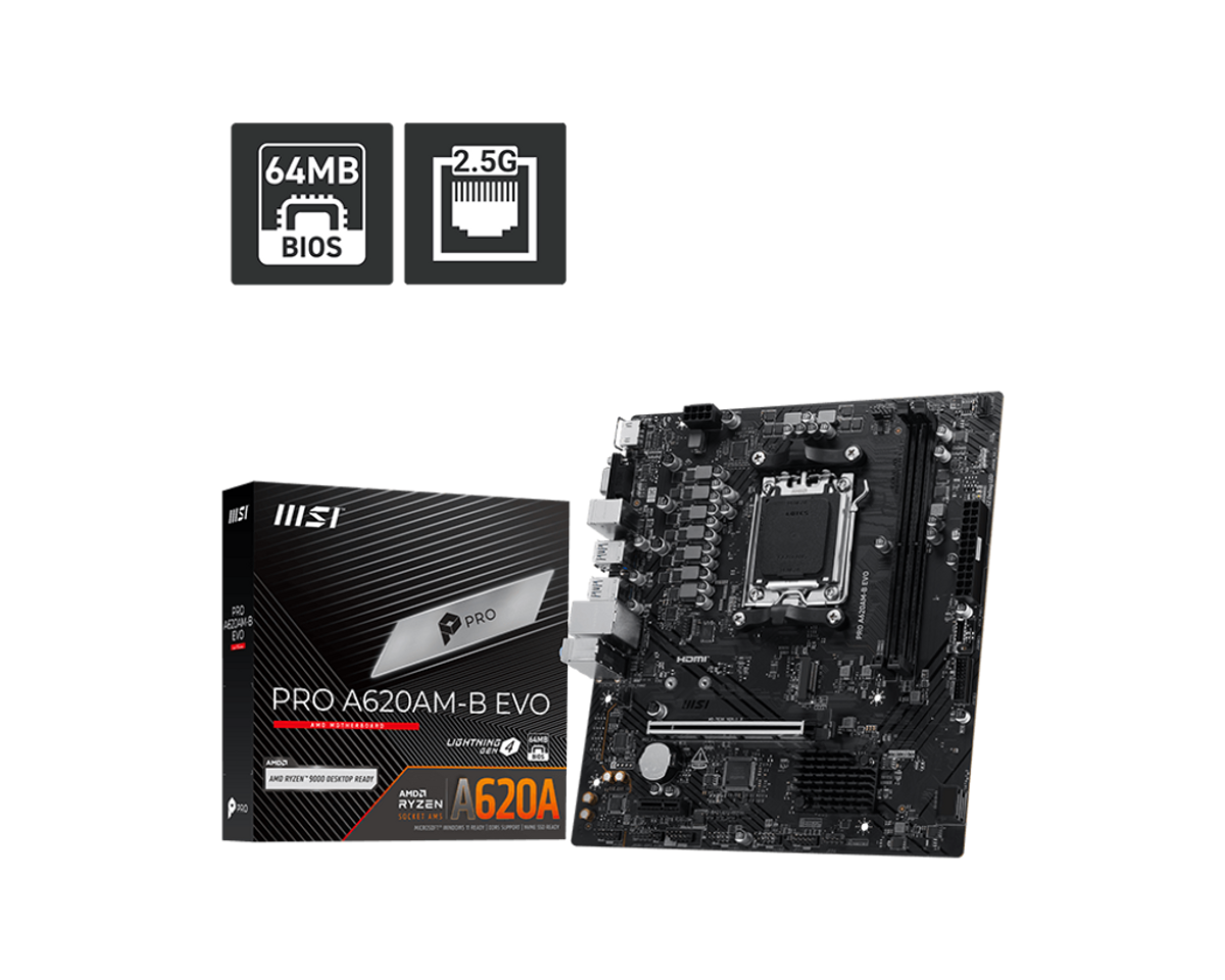 לוח אם MSI PRO A620AM-B EVO