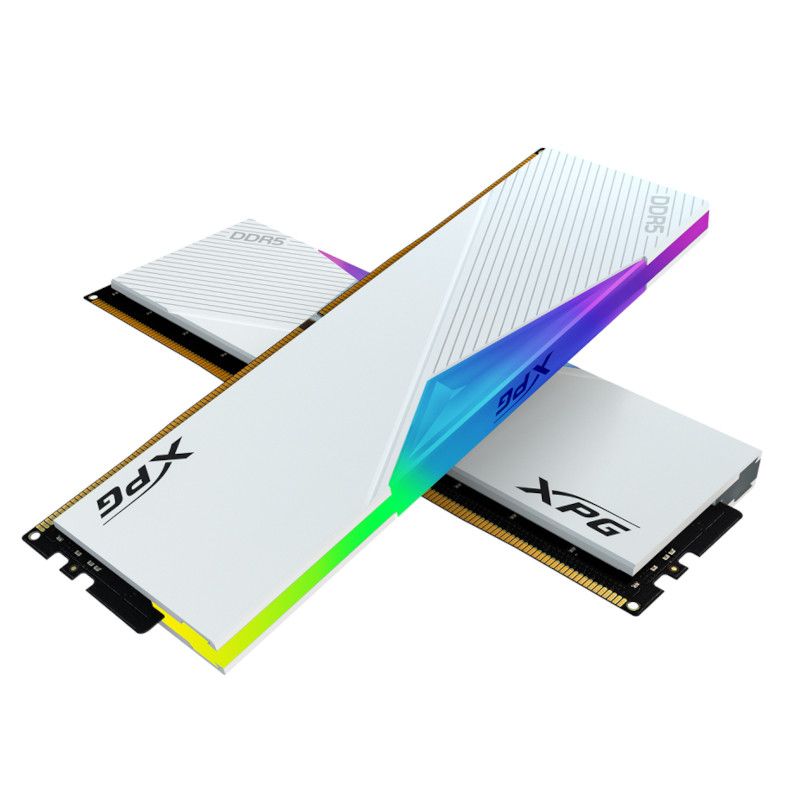 זיכרון למחשב נייח ADATA XPG Lancer RGB – קיבולת 32GB – סוג DDR5 U-DIMM – מהירות 6000MHz – CL40 – צבע לבן – אחריות לכל החיים