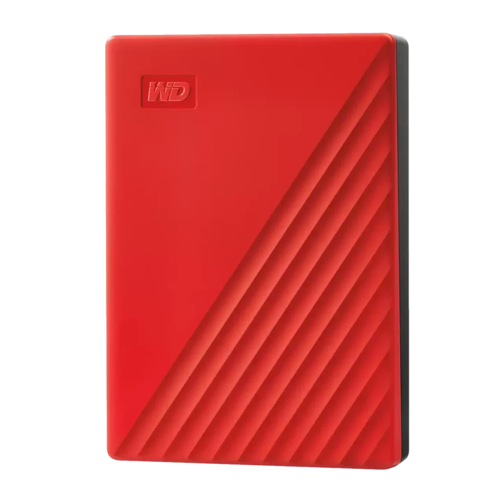 כונן My Passport 6TB מבית WD בצבע אדום