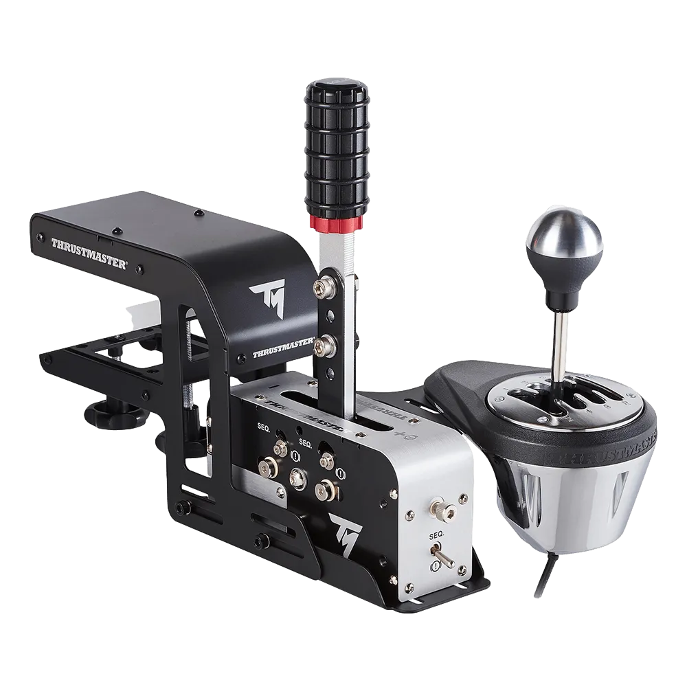 מלחצי שולחן Thrustmaster – לבלם יד TSS ומעביר הילוכים TH8A – מבנה מתכת