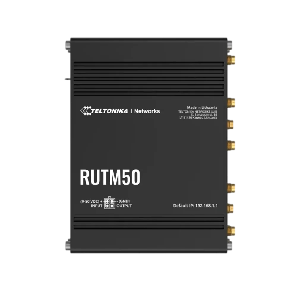 נתב סלולרי תעשייתי RUTM50 5G מבית TELTONIKA
