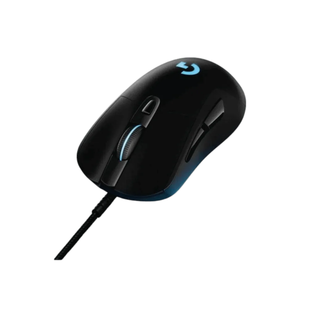 עכבר גיימינג Logitech G403 HERO – חיישן HERO – 6 כפתורים לתכנות – תאורת LIGHTSYNC RGB – משקולת נשלפת 10 גרם