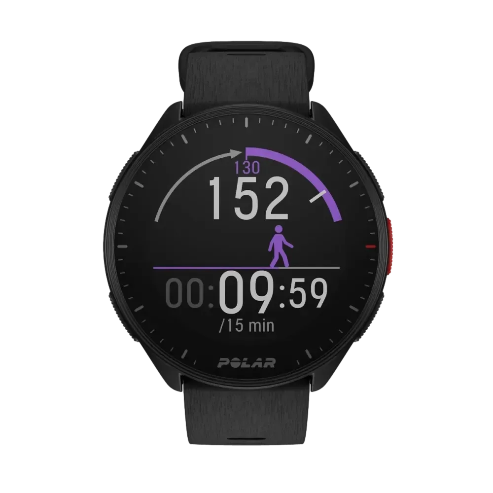 שעון ריצה Polar Pacer GPS סגול 150 פרופילי ספורט דופק מדויק באחריות יבואן רשמי