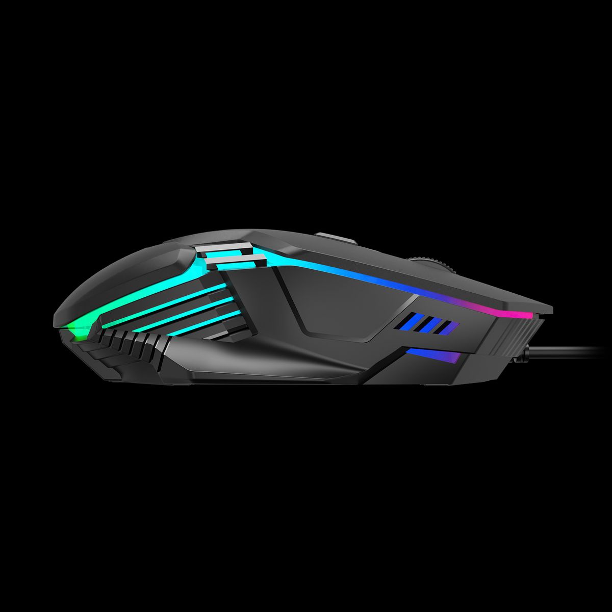 עכבר גיימינג GAMDIAS AURA GS4 3600DPI USB עם 6 כפתורים חכמים באחריות יבואן רשמי