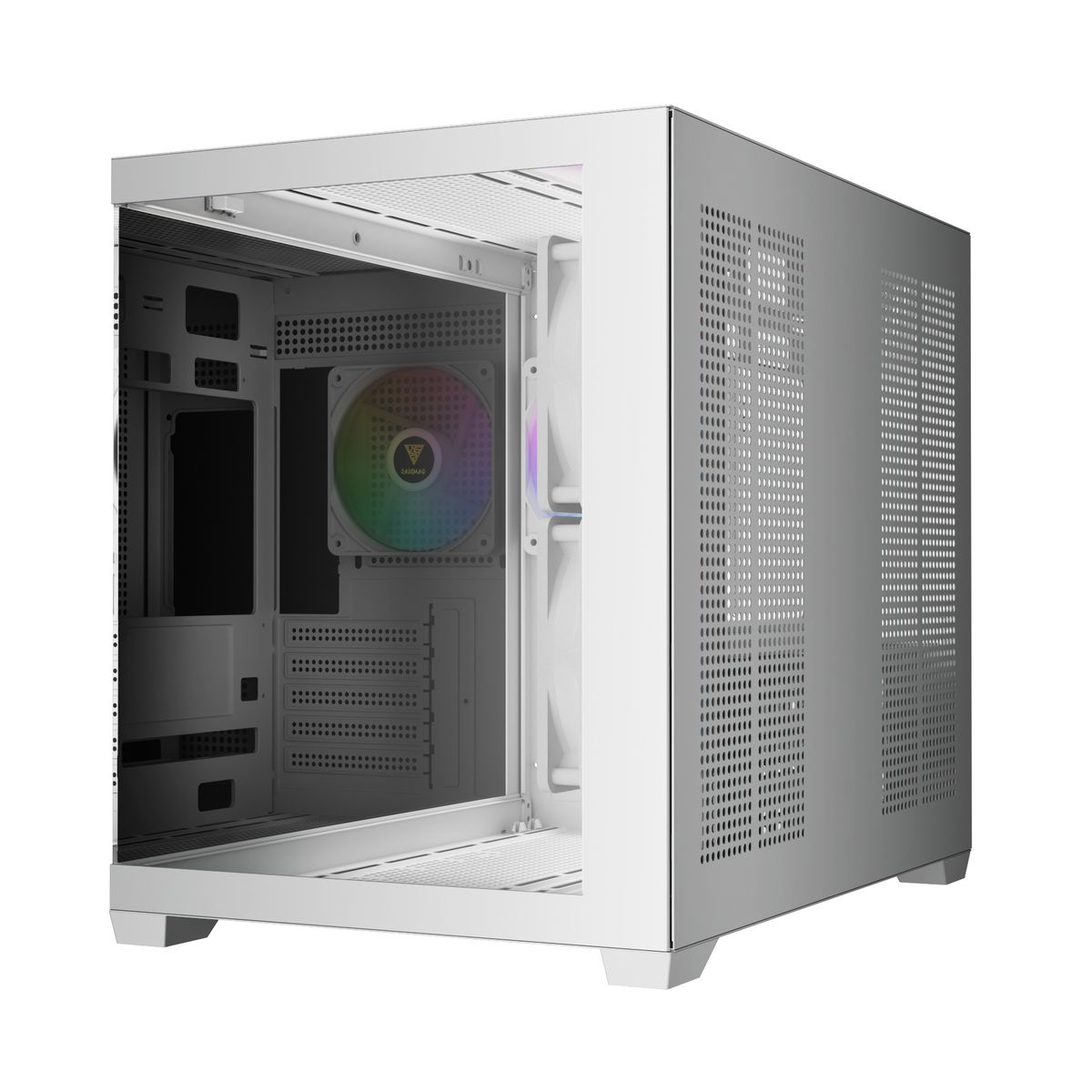 מארז מחשב לבן GAMDIAS AURA GC10M V2 ARGB WH