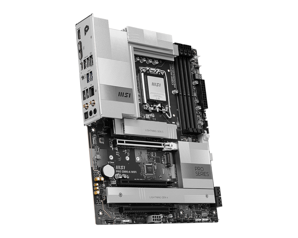 לוח אם MSI PRO Z890-A WIFI – ערכת שבבים Z890 – תושבת LGA 1851 – זיכרון DDR5 עד 256GB ב-4 חריצים – Wi-Fi 7 – 4 חריצי M.2