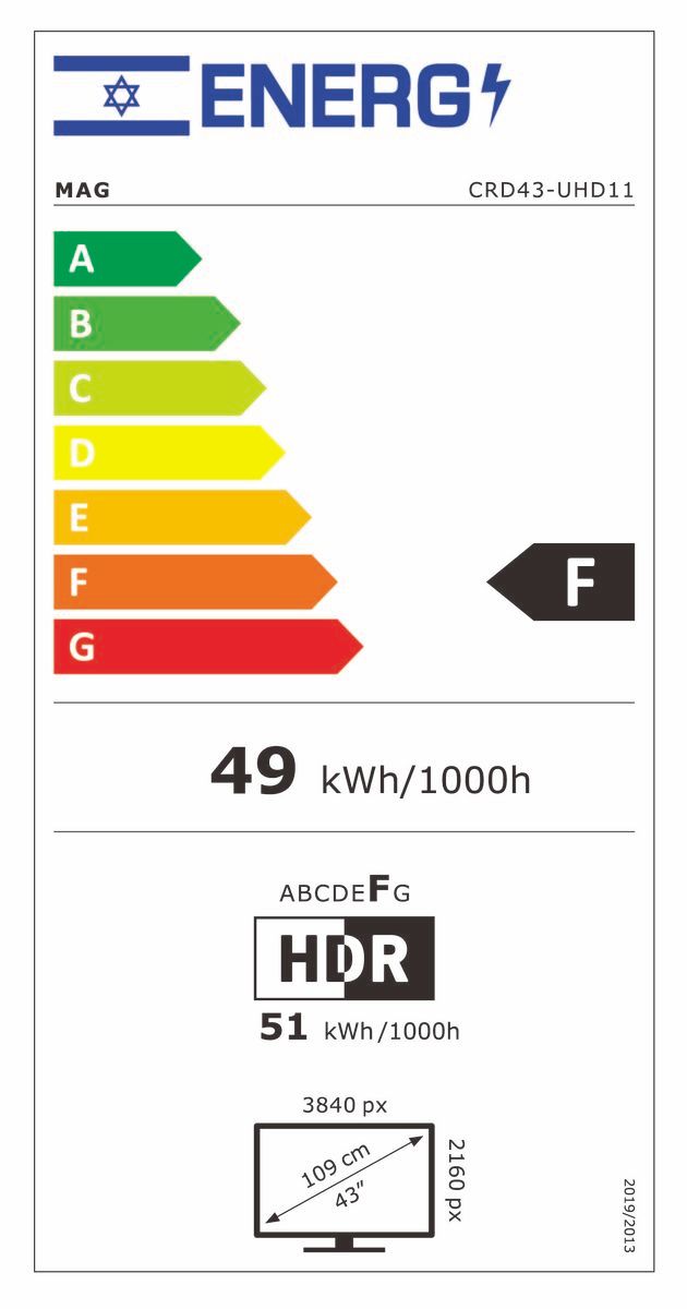 MAG 43” UHD LED SMART TV CRD43-UHD11