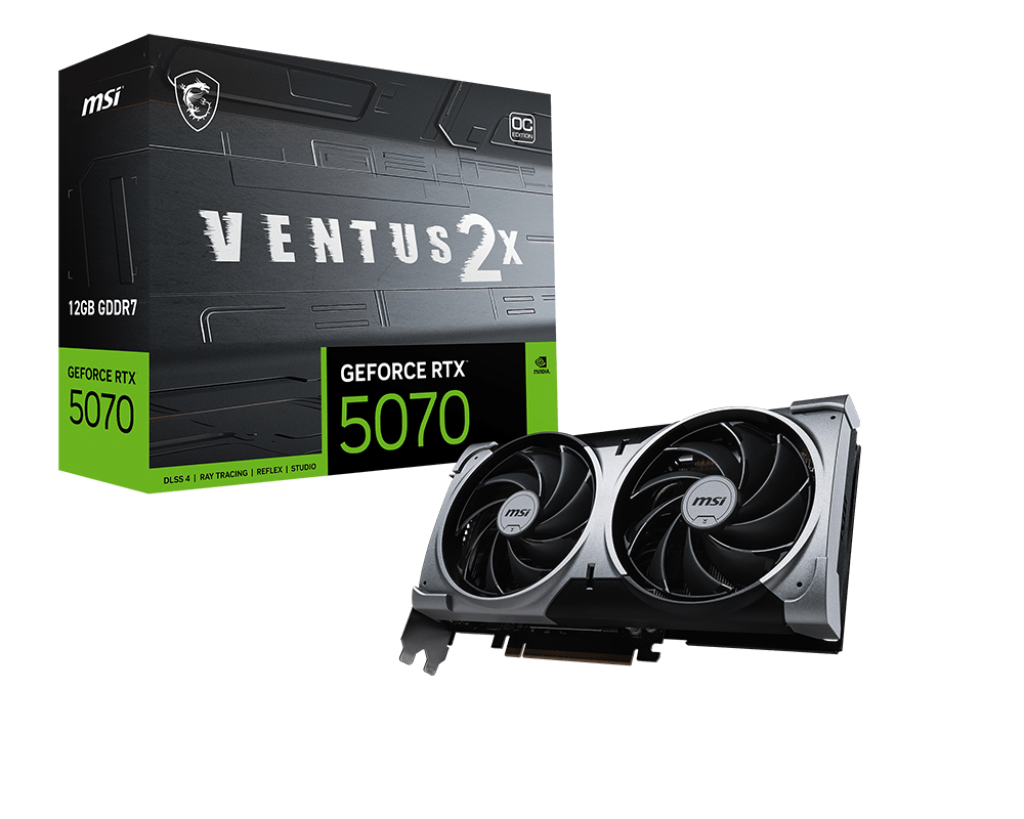 כרטיס מסך MSI  RTX 5070 12G VENTUS 2X OC