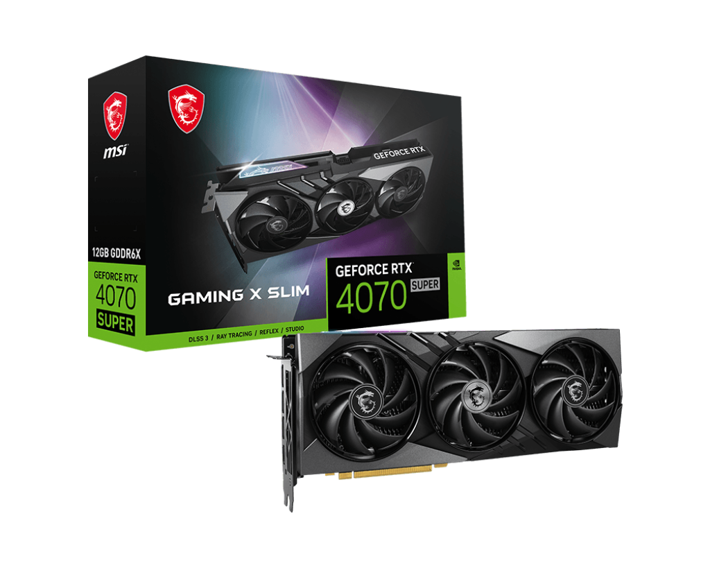 כרטיס מסך MSI GeForce RTX 4070 SUPER 12G GAMING X SLIM