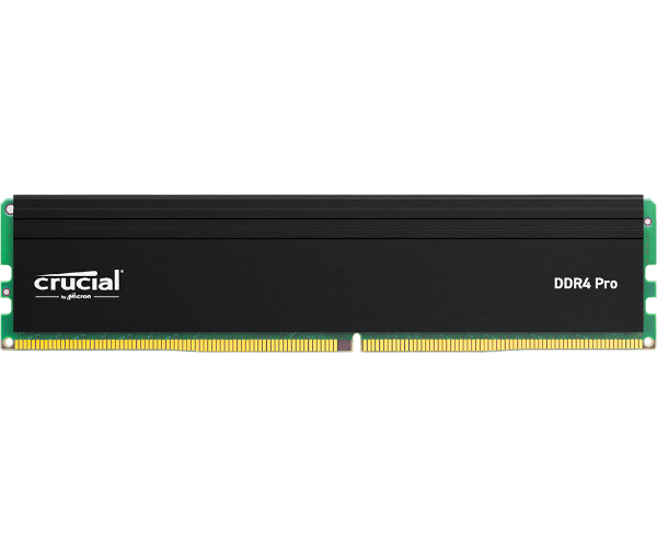 זכרון למחשב נייח Crucial Pro – קיבולת 16GB – סוג DDR4 – מהירות 3200MHz – צבע שחור