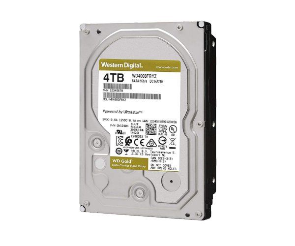 דיסק קשיח פנימי לנייח WD 4TB Gold Enterprise 256MB Cache 7200RPM