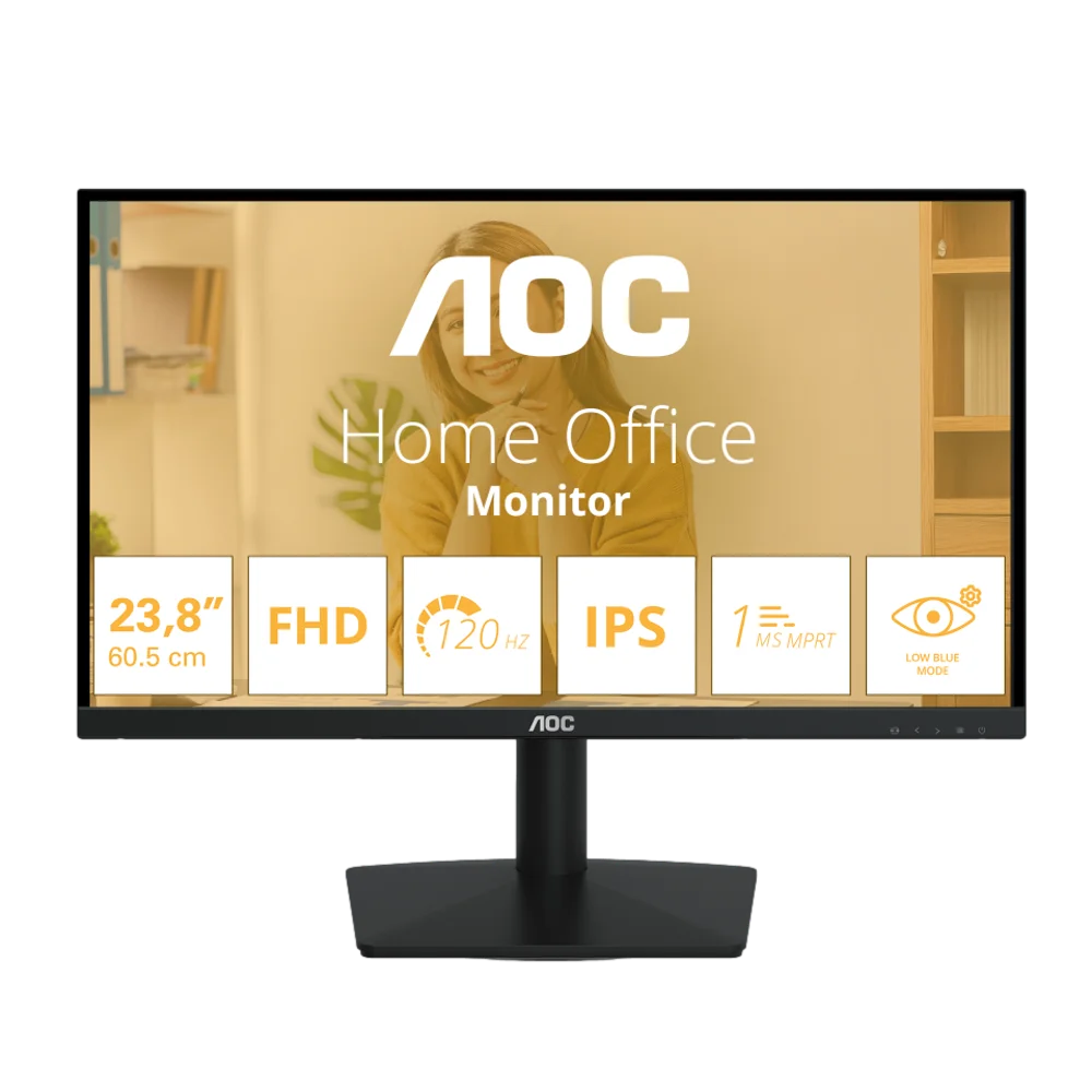 מסך 23.8 דגם 24B15H3 FHD 120Hz IPS מבית AOC