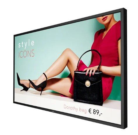 מסך שילוט מקצועי Philips בגודל 55 אינץ' Full HD DirectLED דגם 55BDL4002H בהירות 2500 ניט