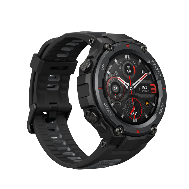 שעון חכם AMAZFIT דגם T-REX PRO צבע Meteorite Black