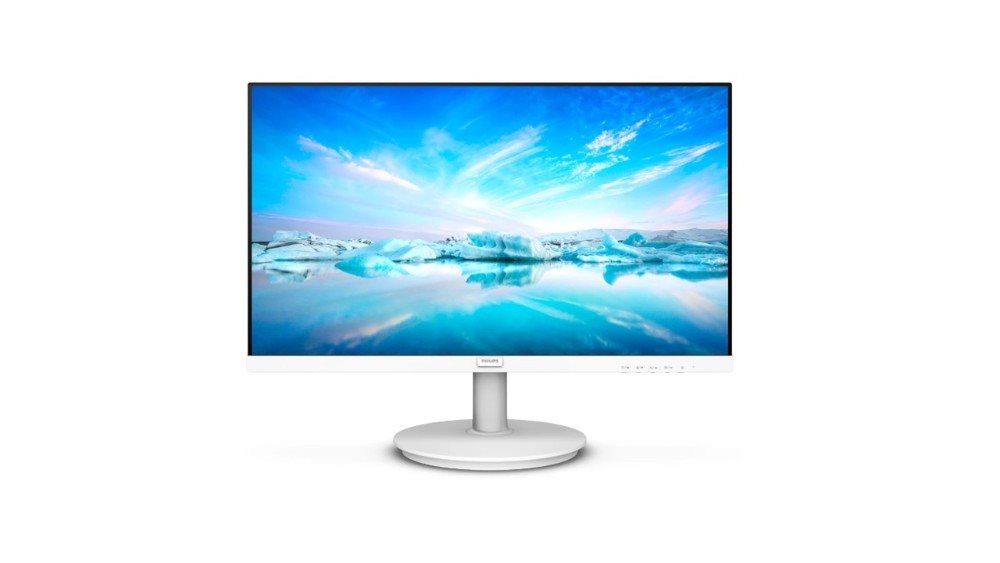 מסך מחשב Philips 271V8AW בגודל 27'' Full HD פאנל VA ברענון 100Hz עם רמקולים - לבן