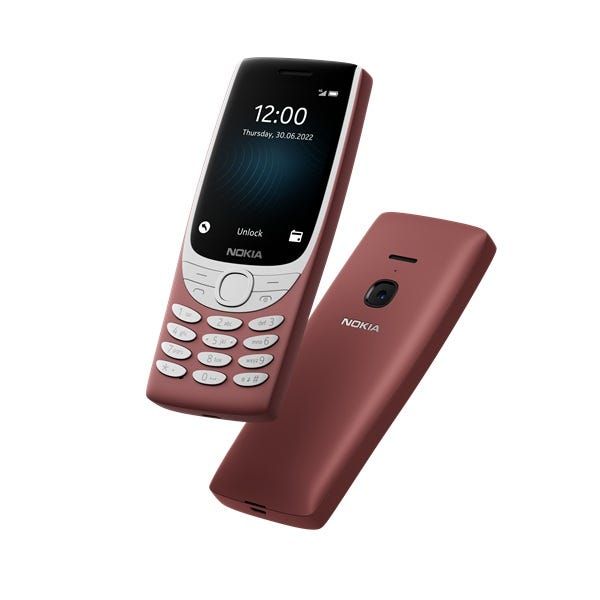 טלפון סלולרי NOKIA דגם 8210 בצבע אדום