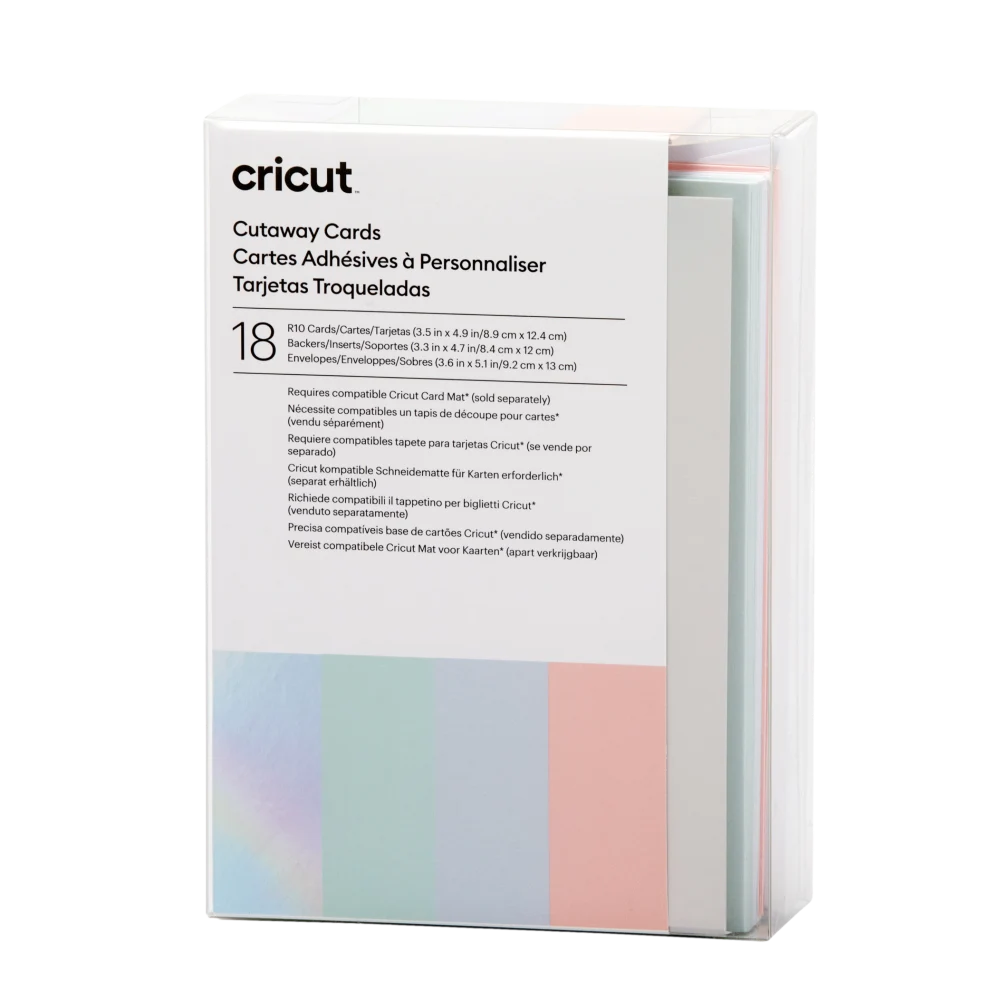 כרטיסי (18) Cricut Away R10 פסטל