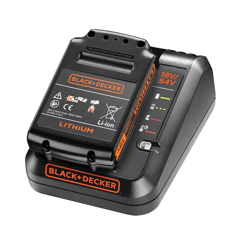 סוללת 18V 2.0Ah ומטען דגם BDC2A20-QW מבית BLACK&DECKER
