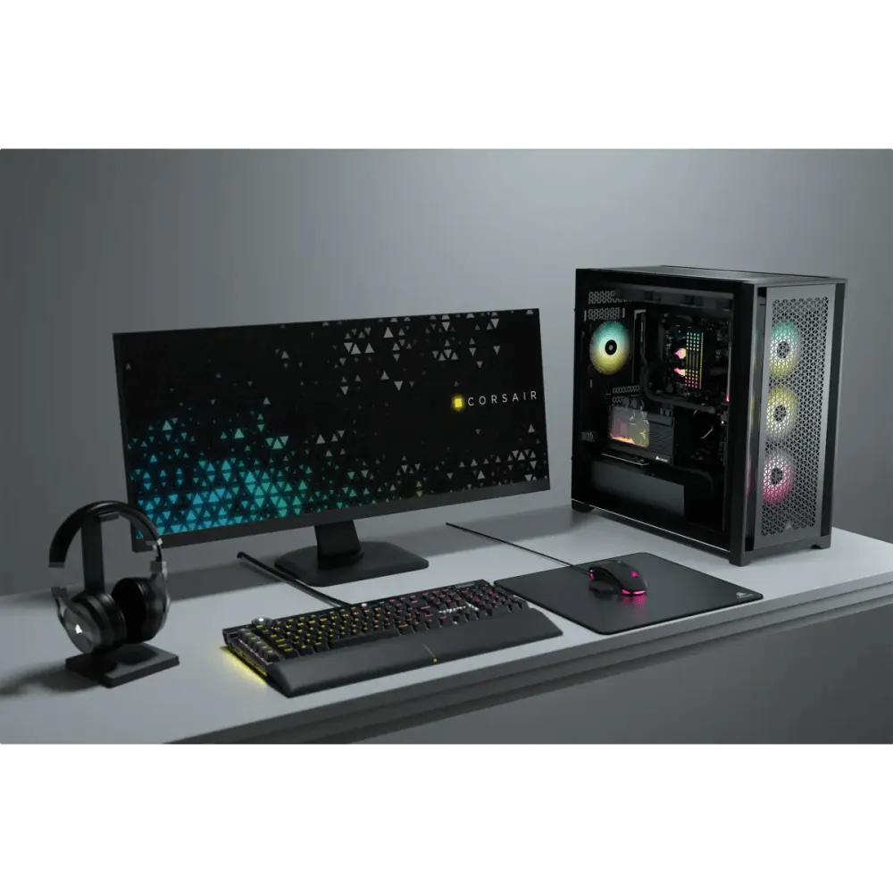 מארז CORSAIR 3500X Mid-Tower – לבן