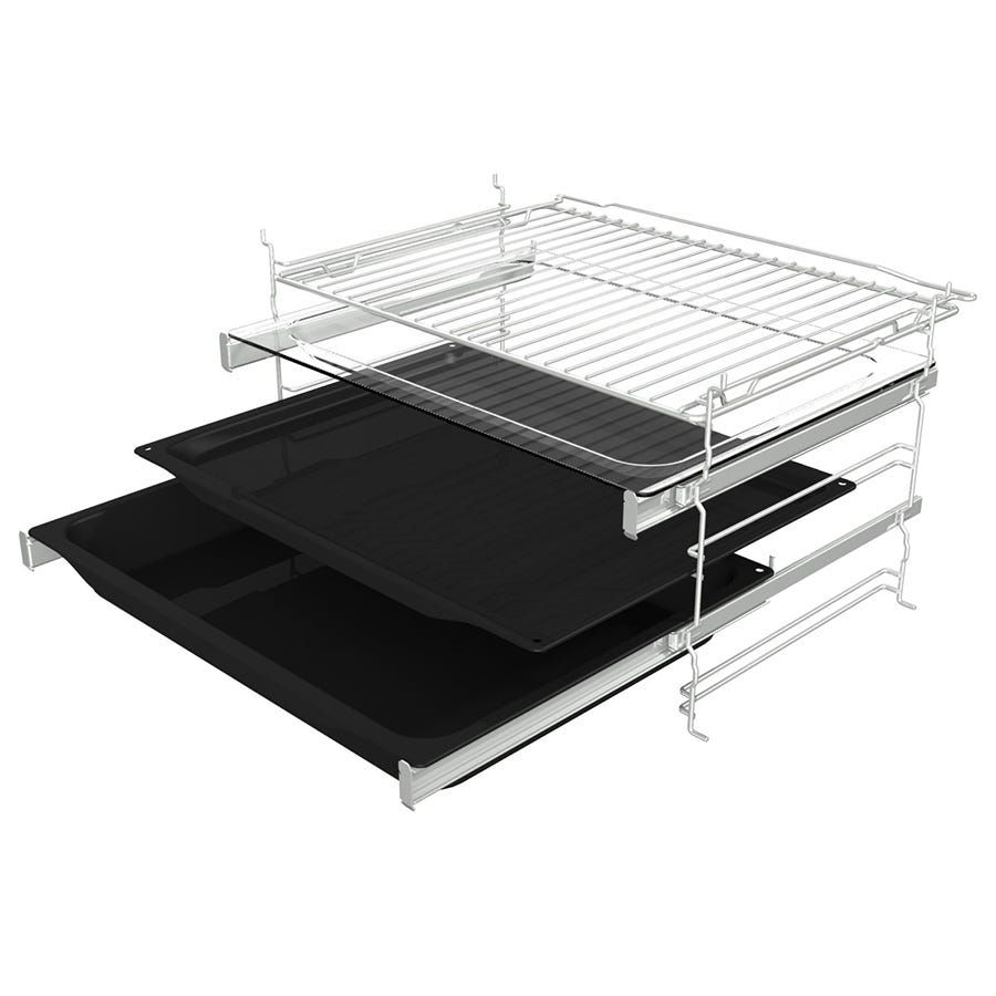 תנור בנוי  gorenje בגימור זכוכית שחורה 60 סמ דגם BOS6737E20FBG