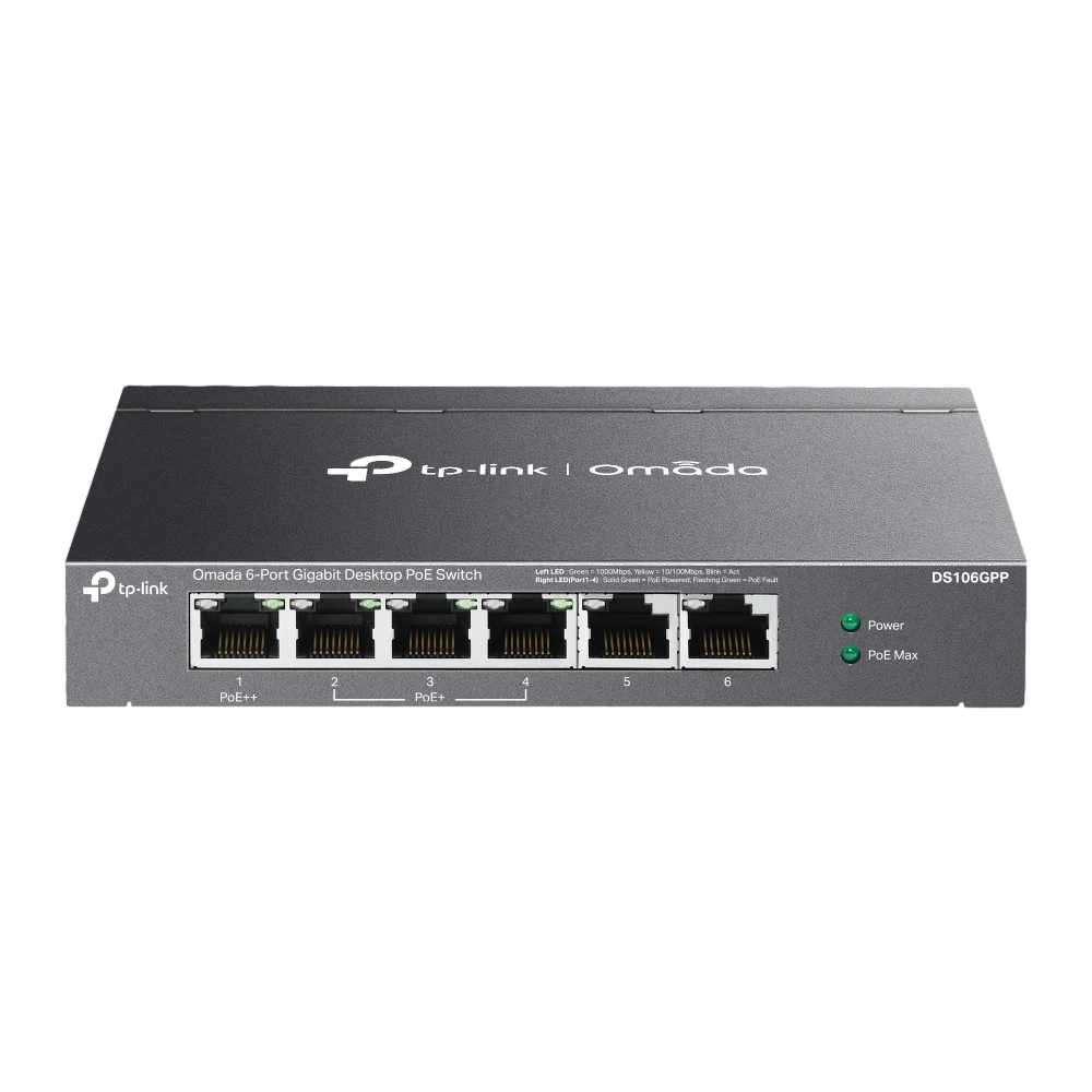 מתג PoE עם 6 פורטים DS106GPP מבית OMADA