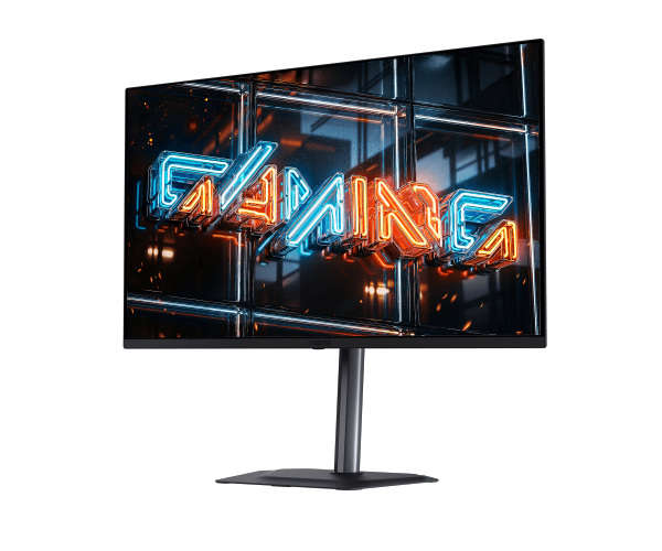 מסך גיימינג Gigabyte MO32U24 – רזולוציה 4K – פאנל QD-OLED – קצב רענון 240Hz – זמן תגובה 0.03ms