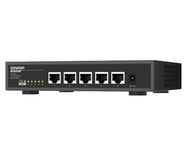 מתג רשת QNAP QSW 3205 5T 5 Port 10GbE Fanless