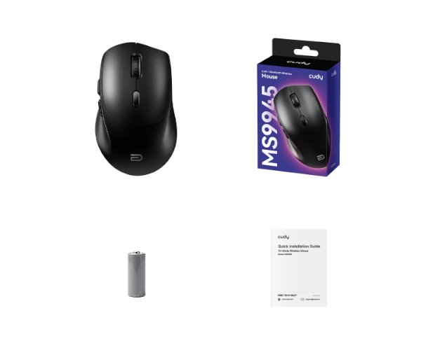 עכבר אלחוטי CUDY MS9945 2.4 and BT Black