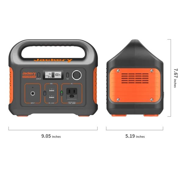 תחנת כוח ניידת Jackery Explorer 240 – קיבולת 240Wh – סוללת Li-ion NMC – משקל 3 ק"ג – אחריות שנתיים